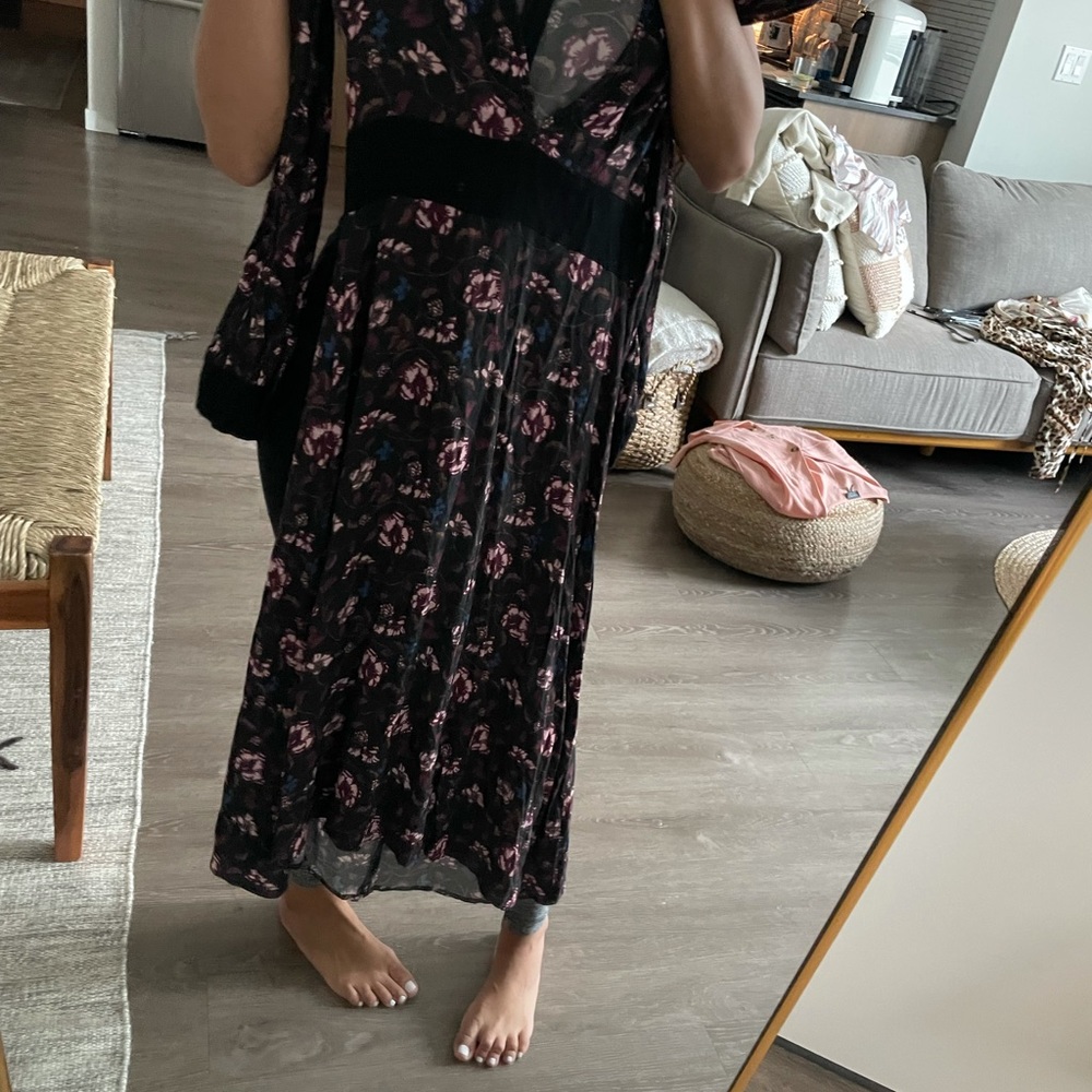 For love & lemons black floral print midi - Picture 6 of 7